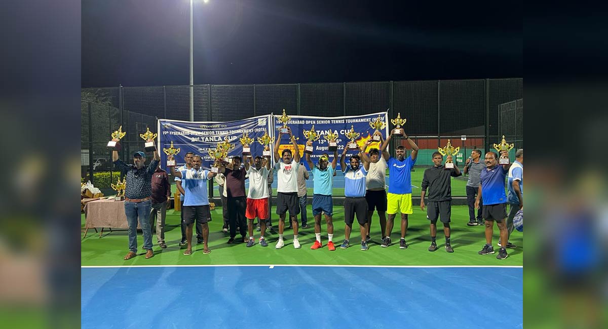Twin titles for Srinivas in Hyderabad Open Senior Tennis Tournament