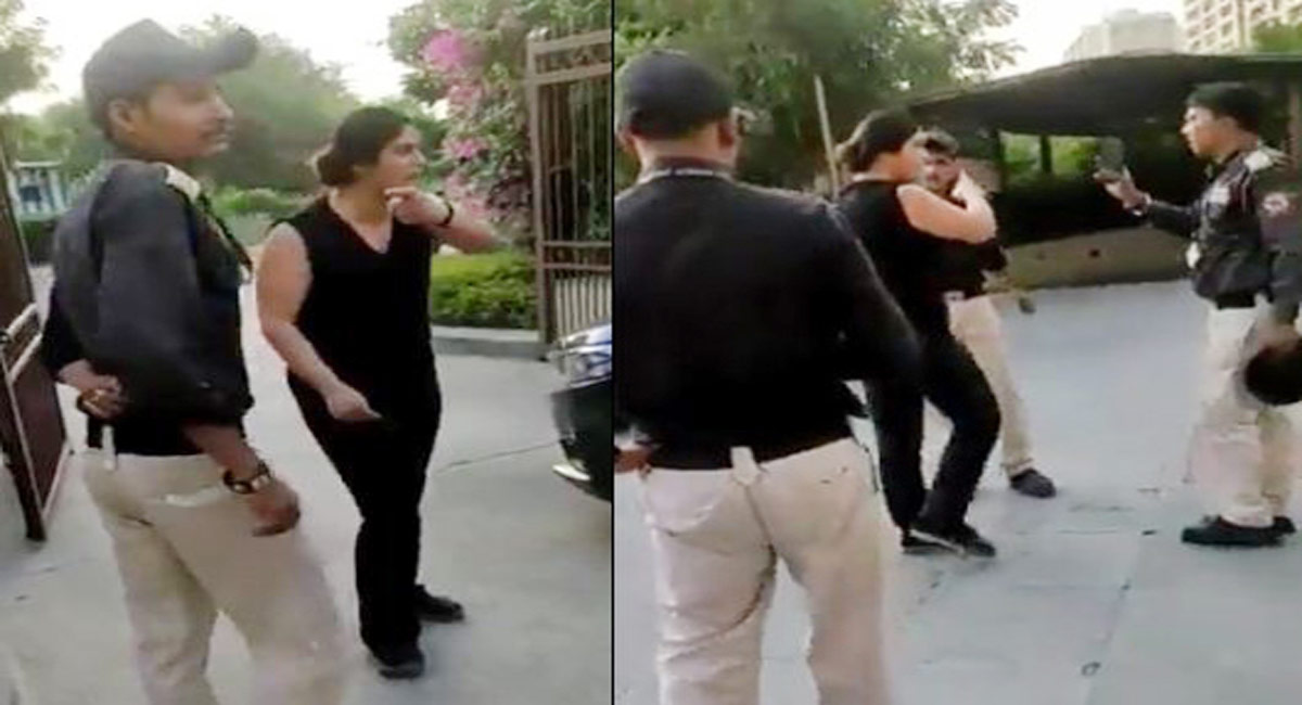 Woman arrested for misbehaving with security guard in Noida