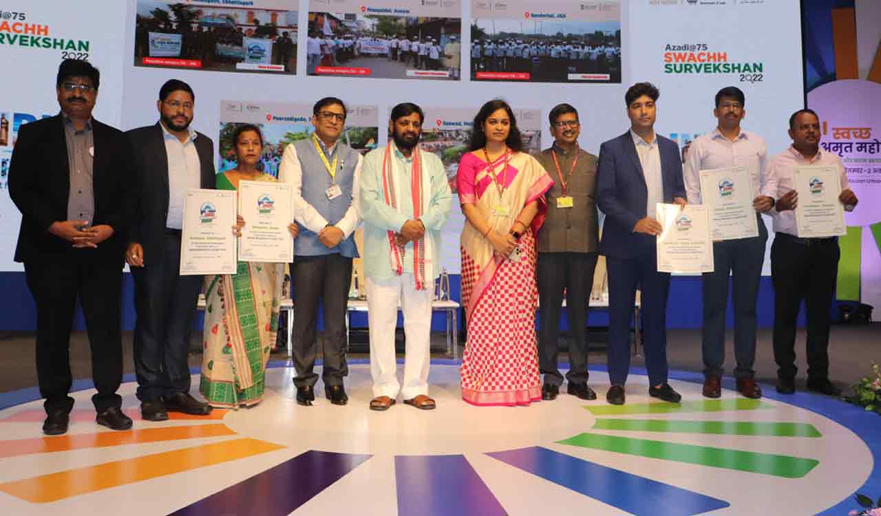 Telangana: Peerzadiguda, Alampur, Korutla bag Swachhata awards 