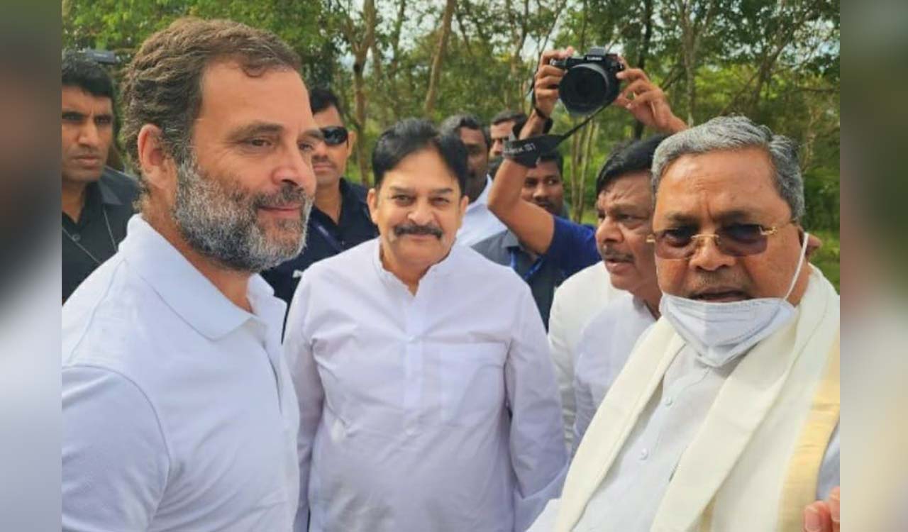 Bharat Jodo Yatra: Rahul arrives in Karnataka, Siddaramaiah violates forest rules