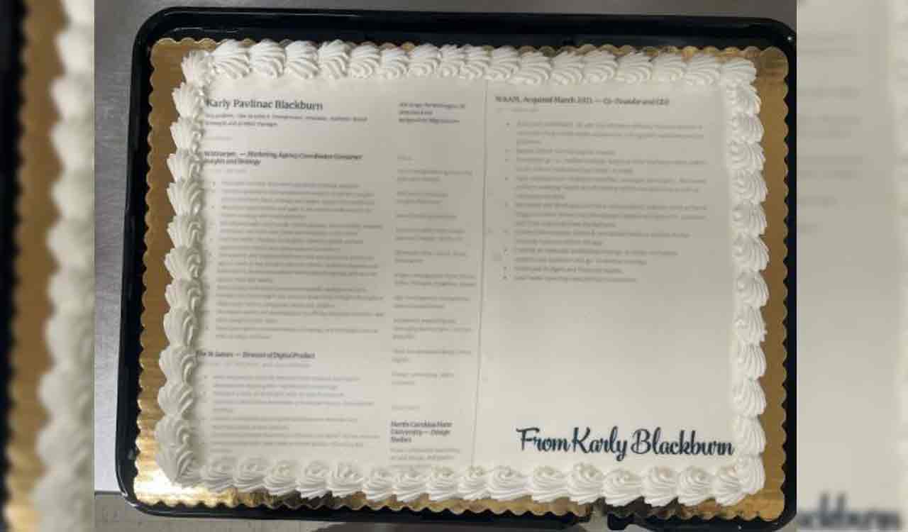 Woman prints her resume on cake, sends it to Nike 