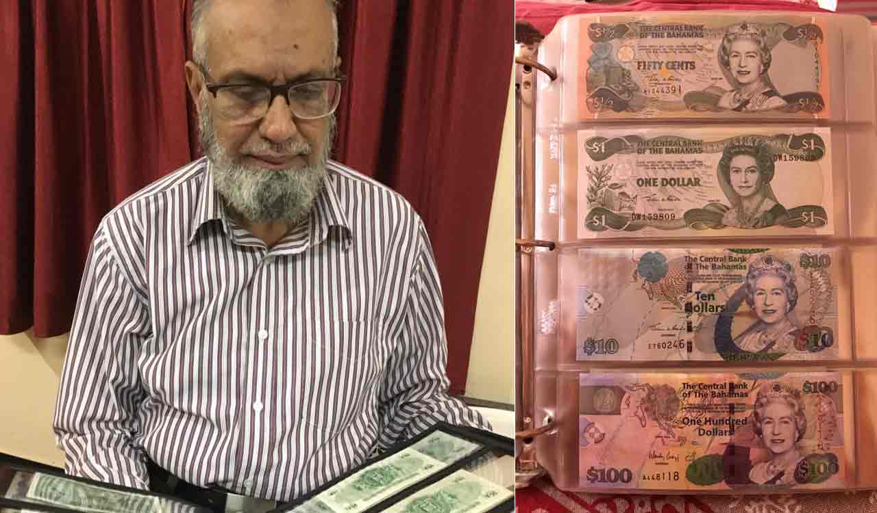 This Hyderabadi man has rich collection of currency notes that features Queen Elizabeth
