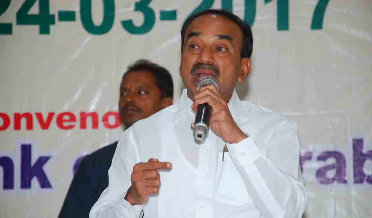 BJP MLA Eatala Rajender suspended from TS Assembly for remark against Speaker