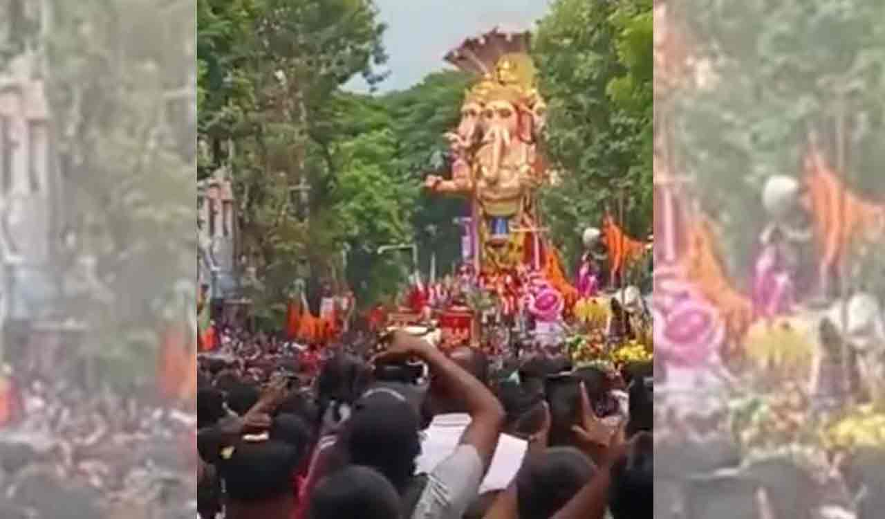 Ganesh procession underway in Hyderabad amid tight security