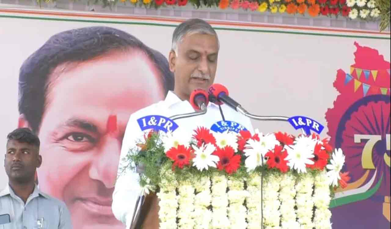 We are reaping the fruits of sacrifices of freedom fighters: Harish Rao