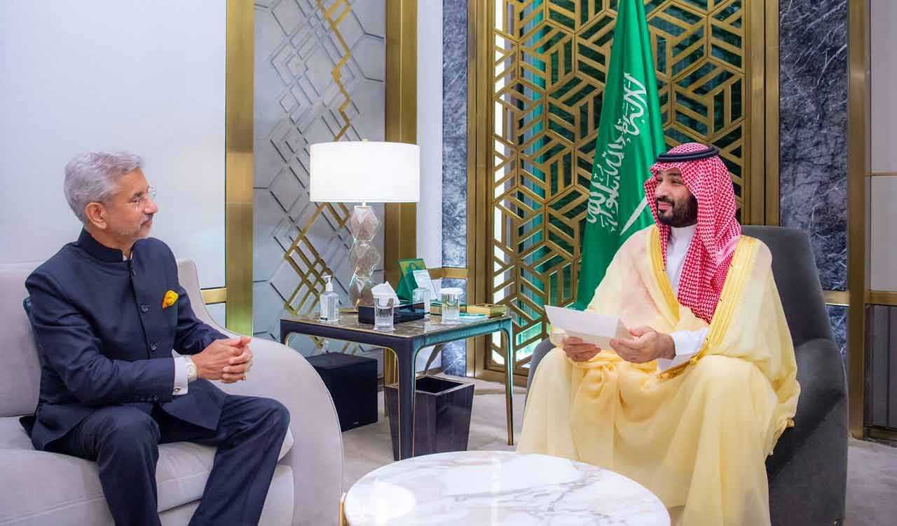 Jaishankar calls upon Saudi Arabian Crown Prince in Jeddah