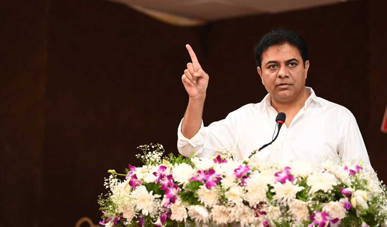 KTR flays Centre’s conspiracy to privatise agriculture, power sectors