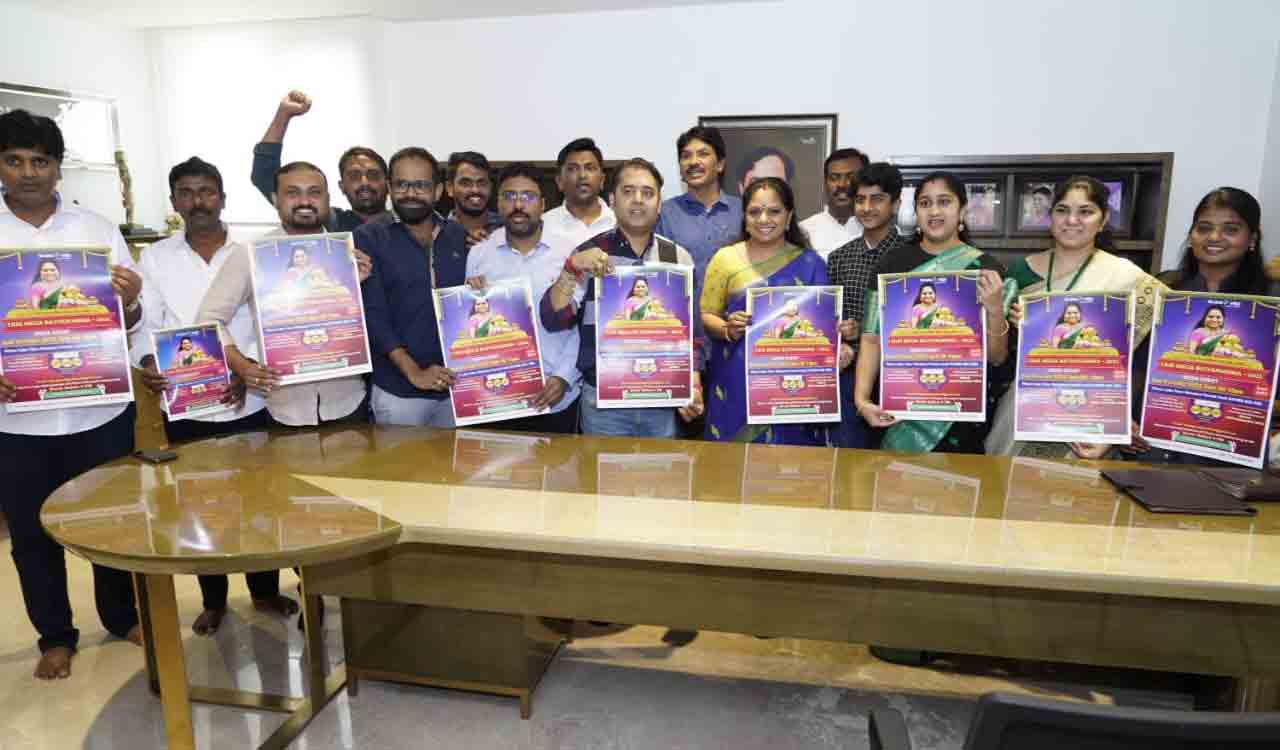 Telangana Jagruthi Bathukamma celebrations go global