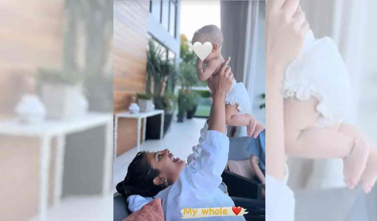 Priyanka Chopra describes her daughter as her “whole heart”