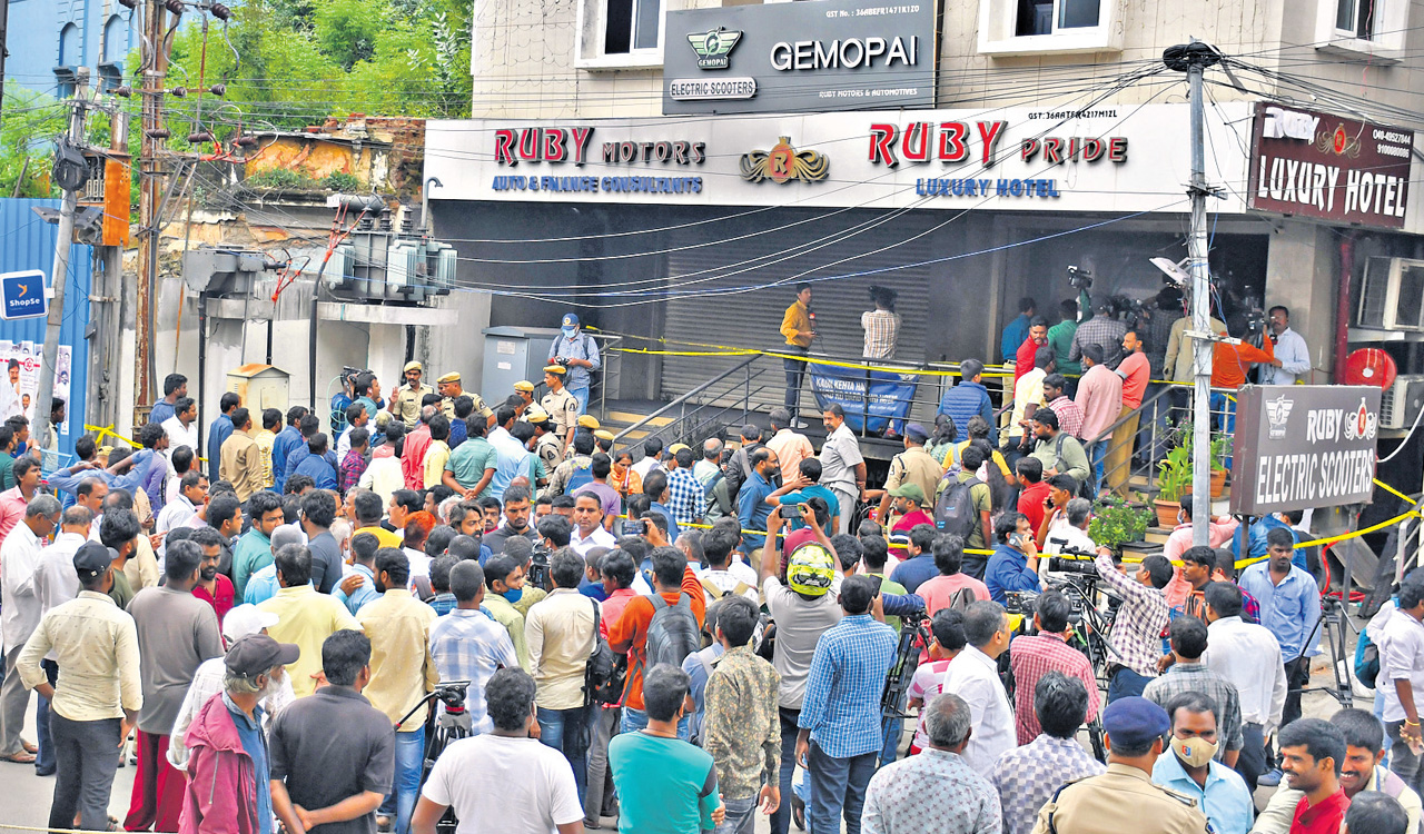 Ruby Hotel fire mishap victims died due to suffocation: Fire officer