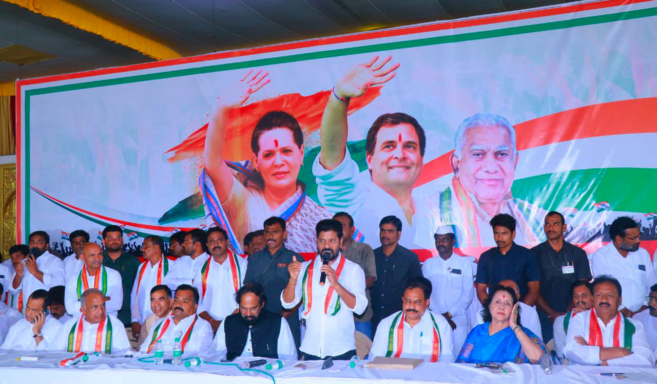 Congress will reverse defection politics of BJP in Munugode: Revanth Reddy