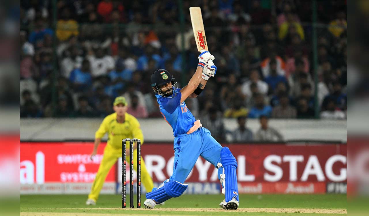 Hyderabad:  Rajiv Gandhi Stadium once again proves fortunate for Virat Kohli