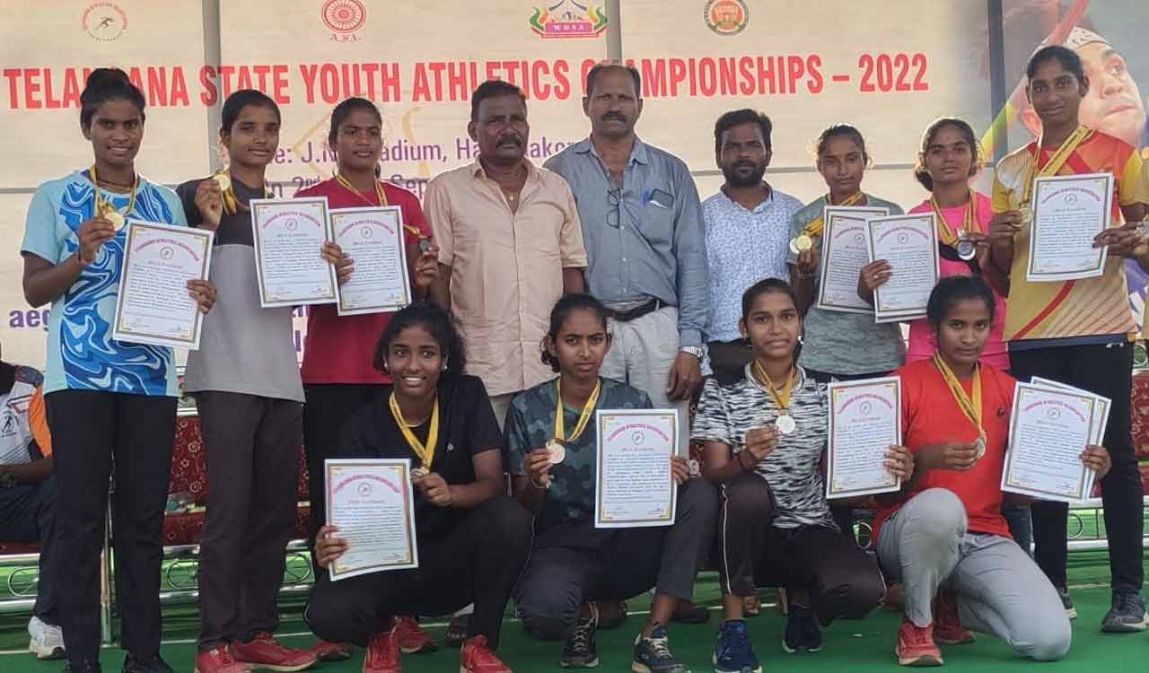 TSWREIS athletes rule roost at Telangana Athletics Championships