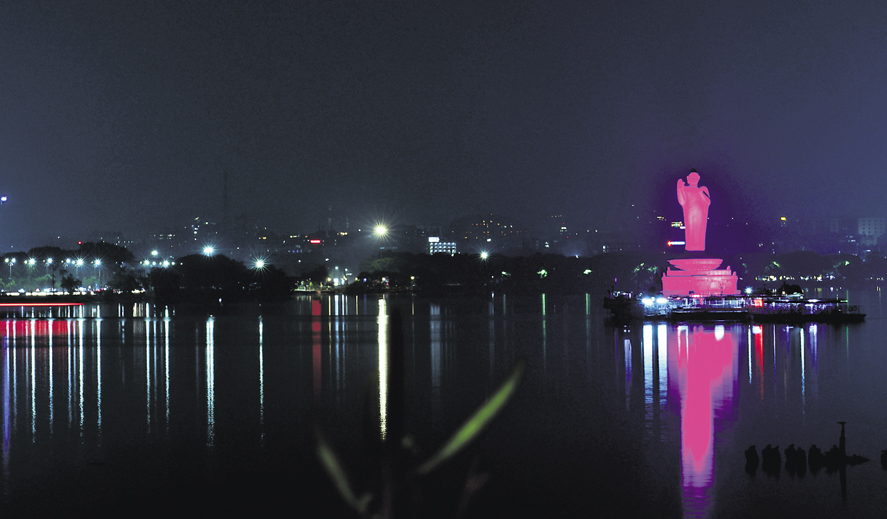 Monuments in Hyderabad lit-up in pink for breast cancer awareness