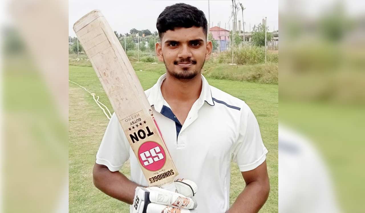 Venkat Karthik slams double ton at HCA U-19 knockout tournament