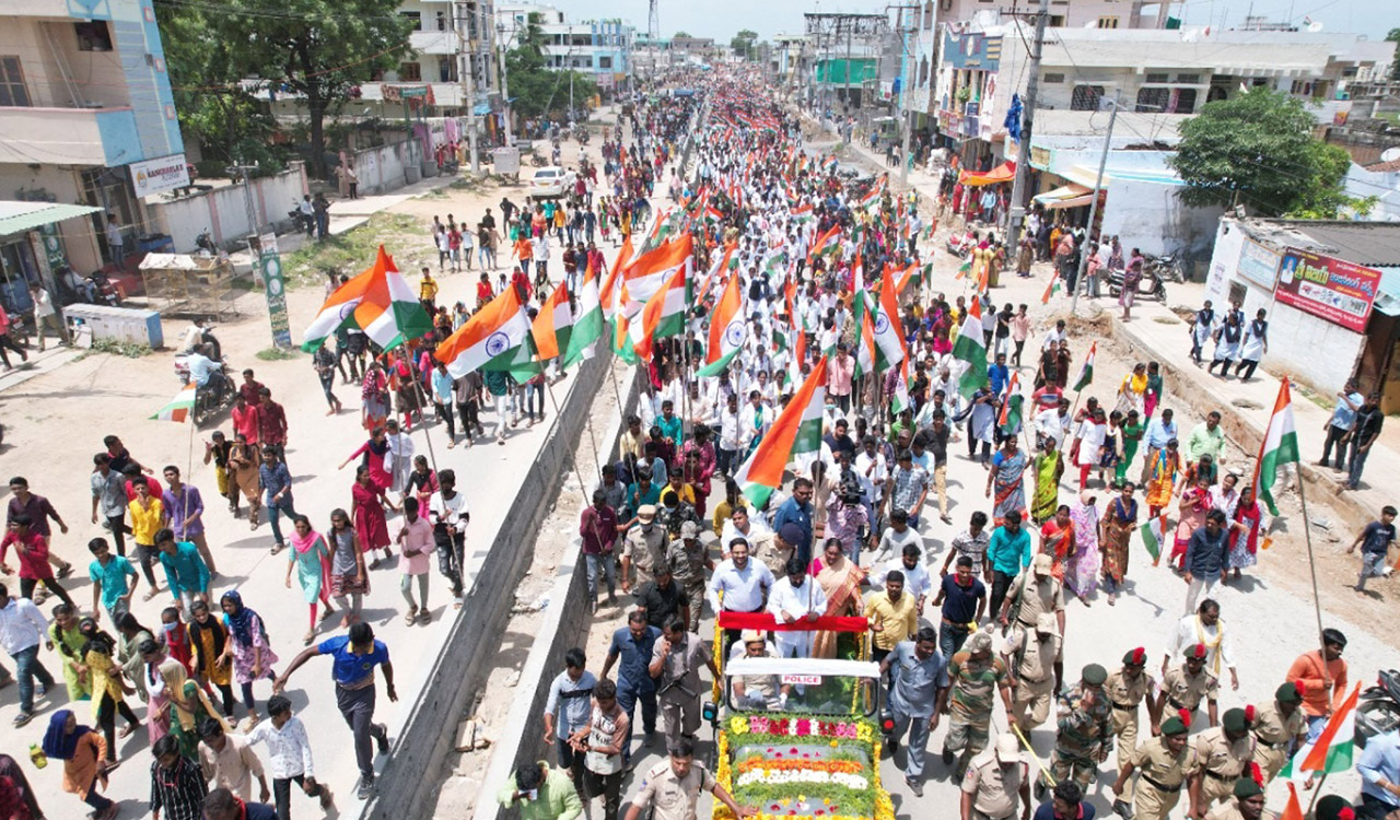 Telangana reverberates with slogans, people hit streets to celebrate National Integration Day