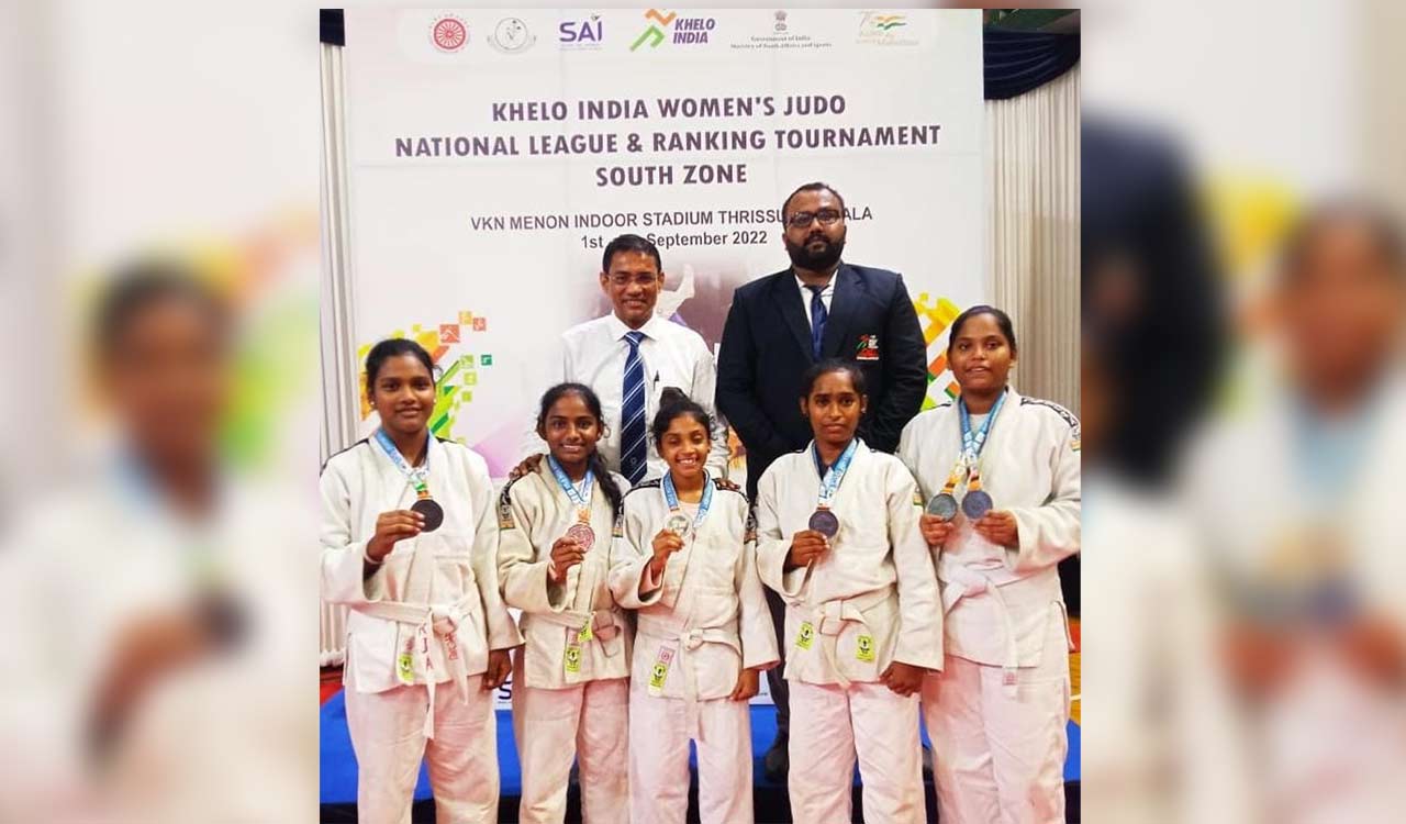 TSWREIS players rule the roost at the Khelo India Women’s Judo League