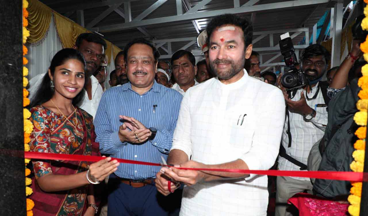 Kishan Reddy inaugurates 3 passenger lifts at Sitafalmandi Railway station