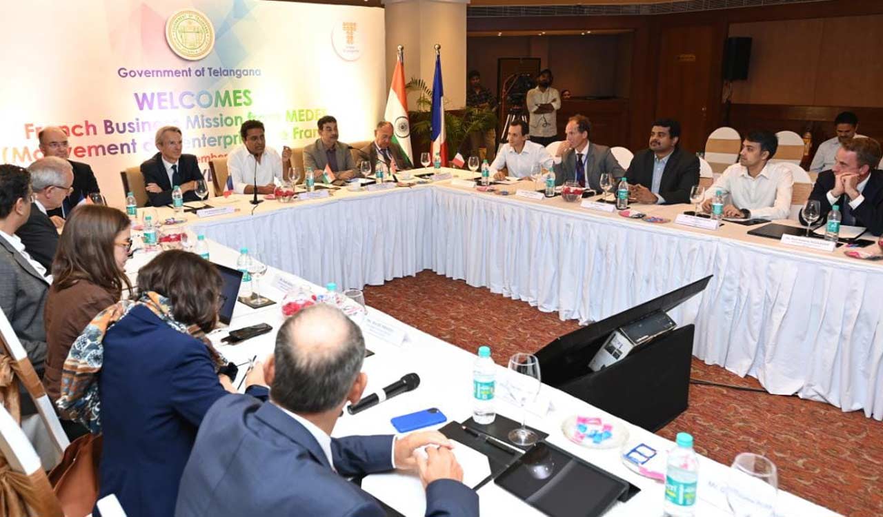 KTR showcases Telangana as investment destination for French companies