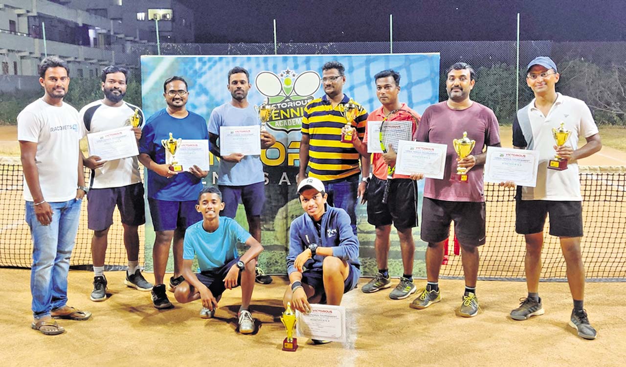 Twin titles for Geethan at Victorious Tennis Tournament
