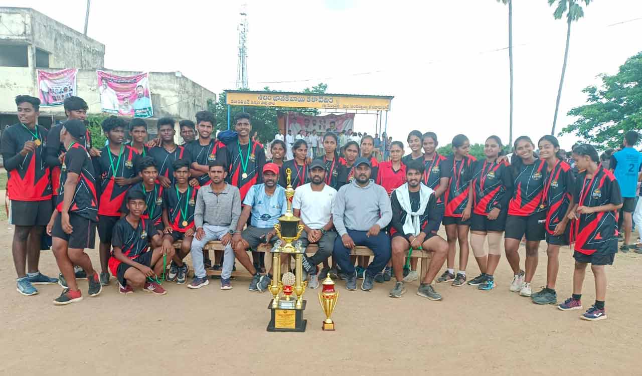 Hyderabad crowned champions of Inter-District Throwball Championship