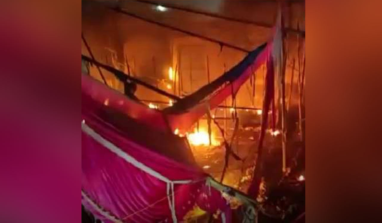 3 killed, 64 injured as fire breaks out in Durga Puja pandal in UP