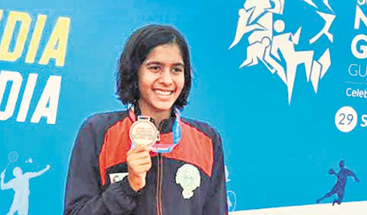 Vritti bags another swimming medal at 36th National Games