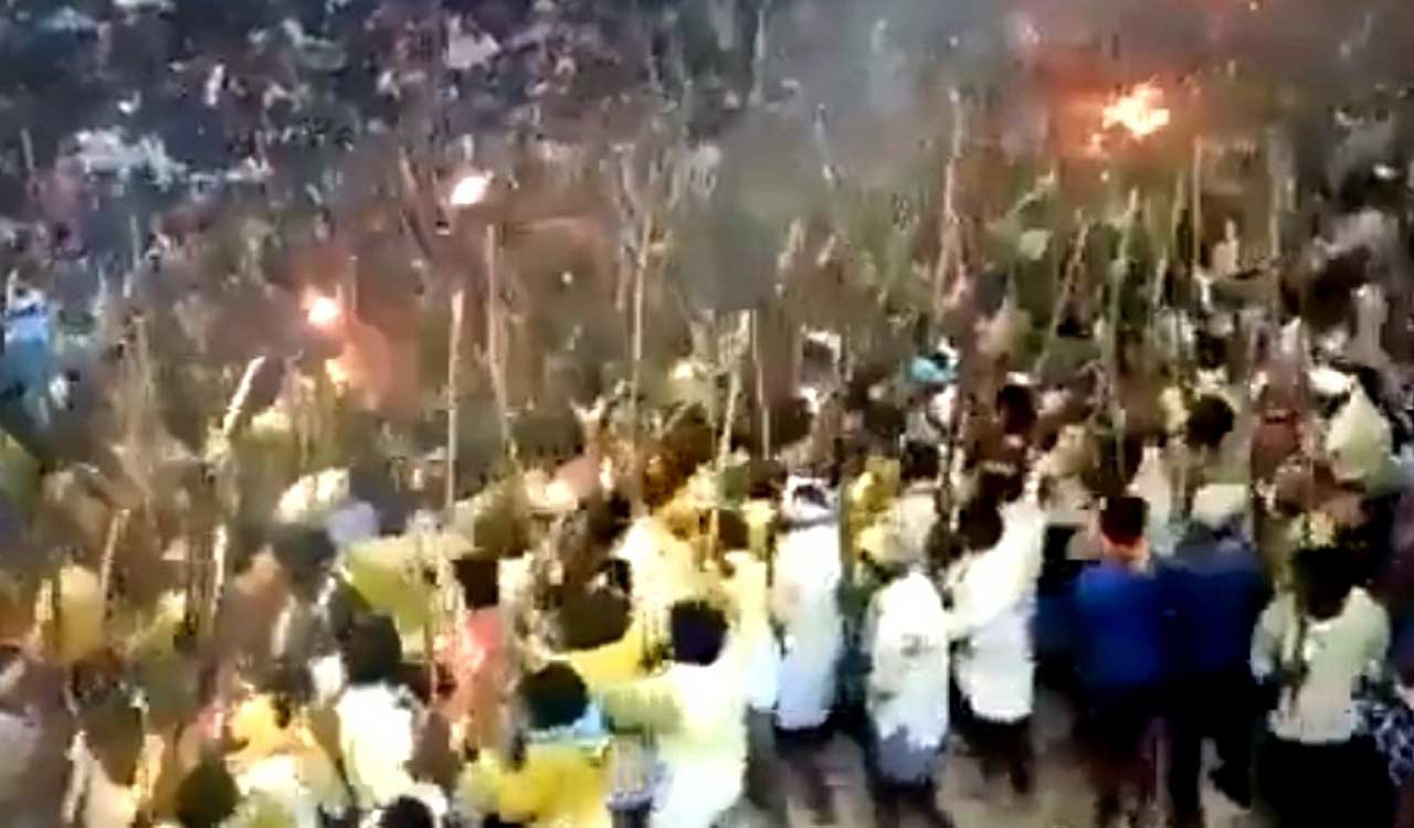 Andhra Pradesh: Over 70 injured in traditional stick-fight