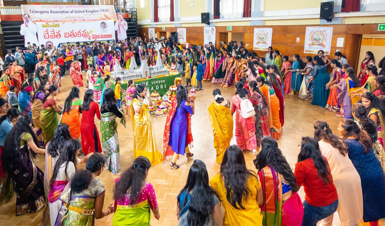 Bathukamma celebrated with fanfare in London