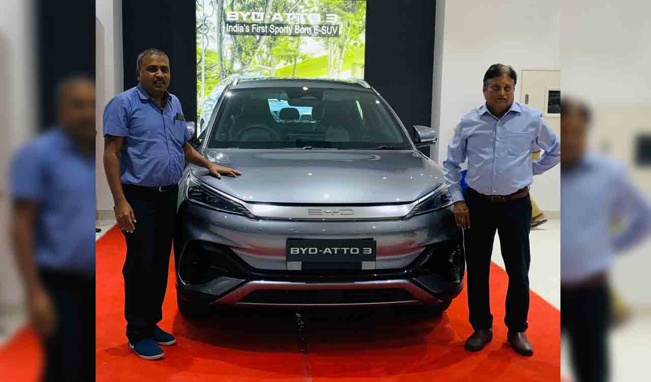 Hyderabad: KUN BYD unveils electric Sports Utility Vehicle BYD ATTO 3