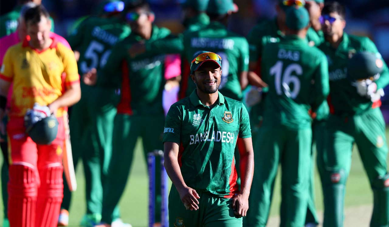 T20 World Cup: Bangladesh survive dramatic last over to edge past Zimbabwe by three runs