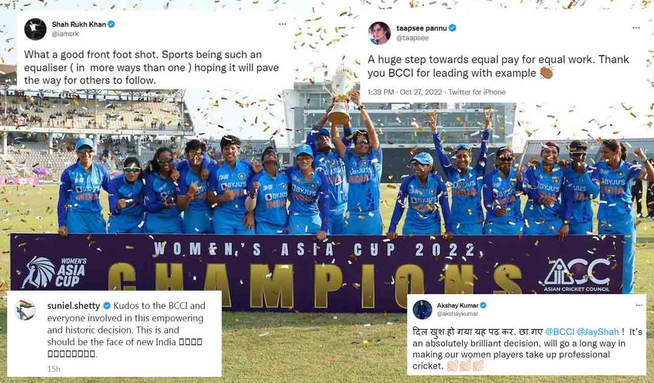 Bollywood celebrities react to BCCI’s equal pay announcement
