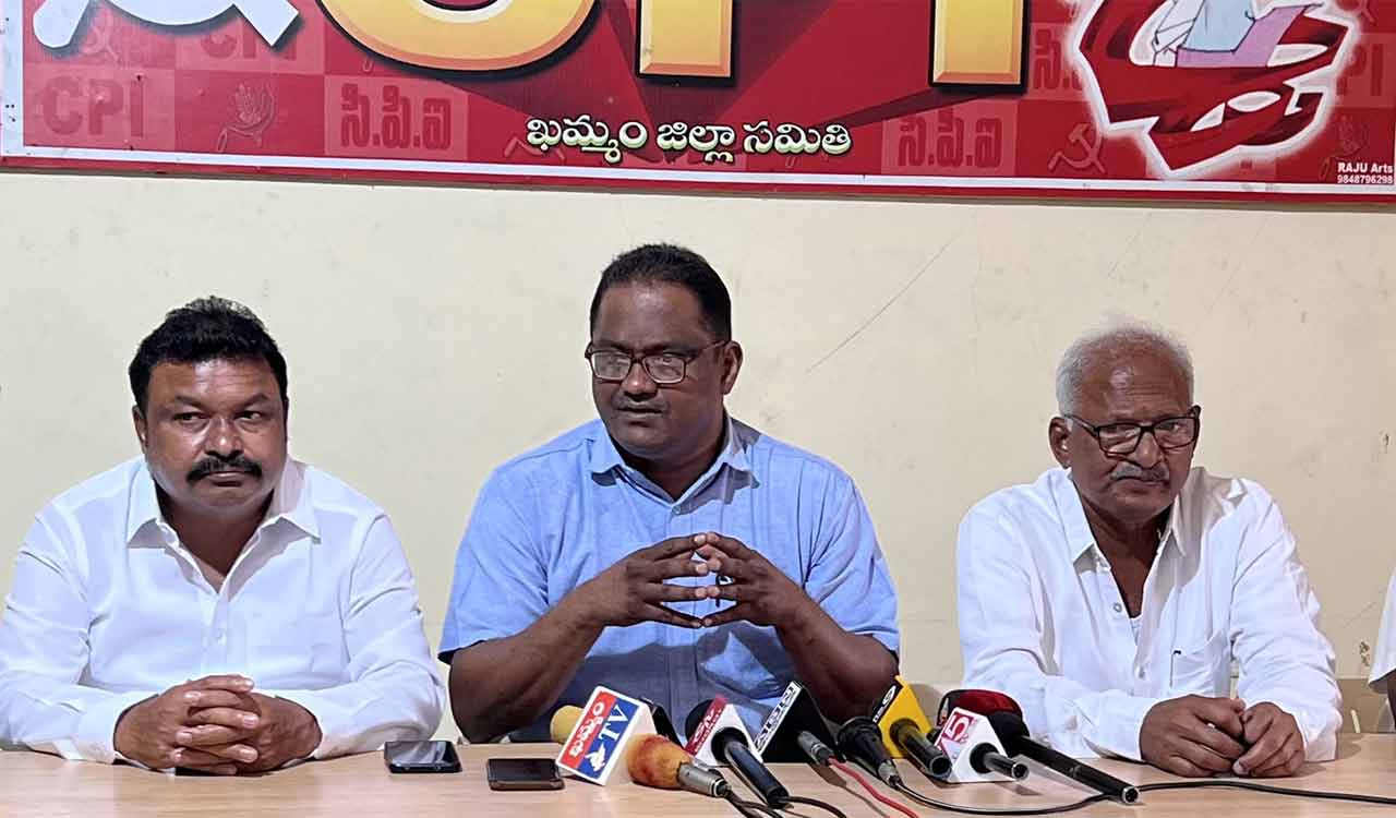 CPI demands action against Khammam Rural CI