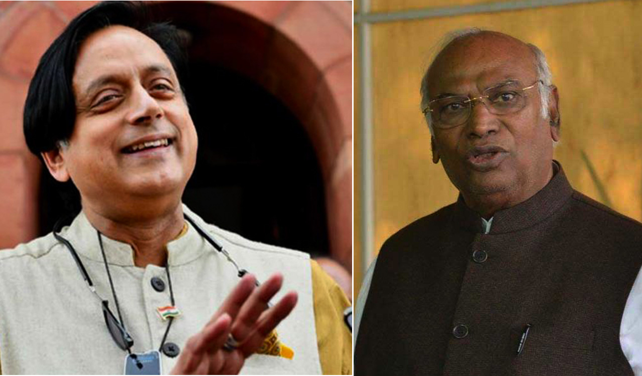 Tripathi’s nomination for Congress presidential poll rejected, it’s Kharge vs Tharoor
