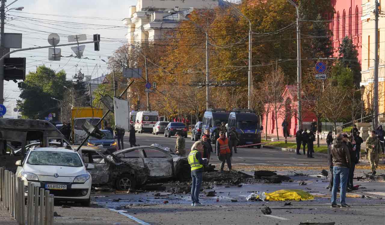 Explosions rock multiple Ukrainian cities, including Kyiv