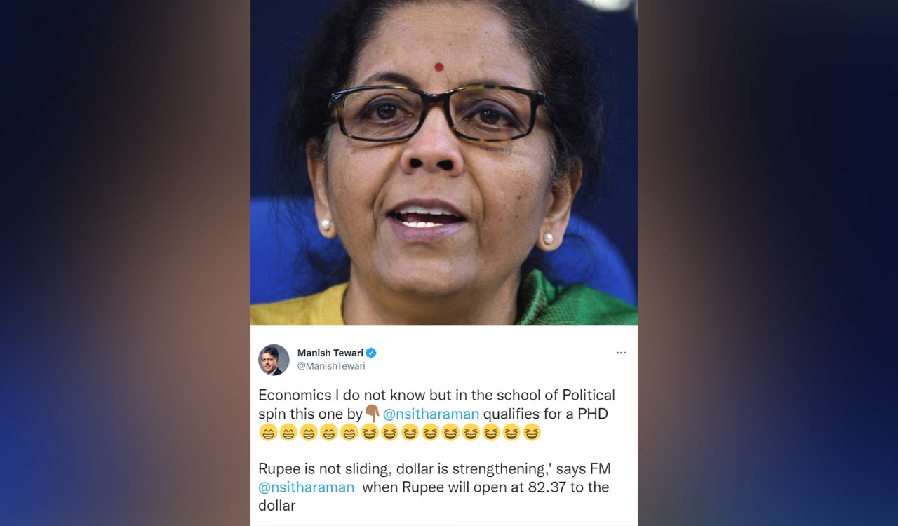 FM deserves Phd: Cong on Sitharaman’s dollar strengthening statement