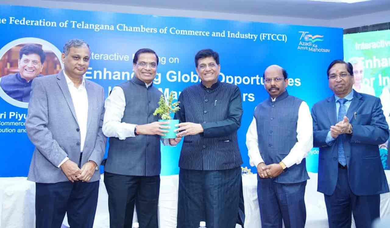 Piyush Goyal praises Telangana’s agricultural produce