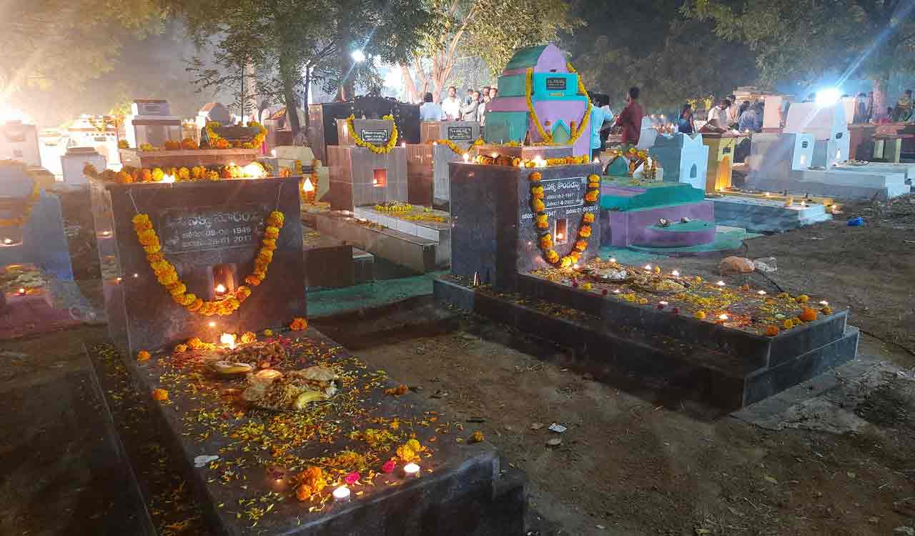 This graveyard in Karimnagar bids bye to darkness on Diwali every year