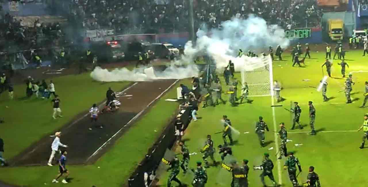 129 people killed after stampede at football match in Indonesia