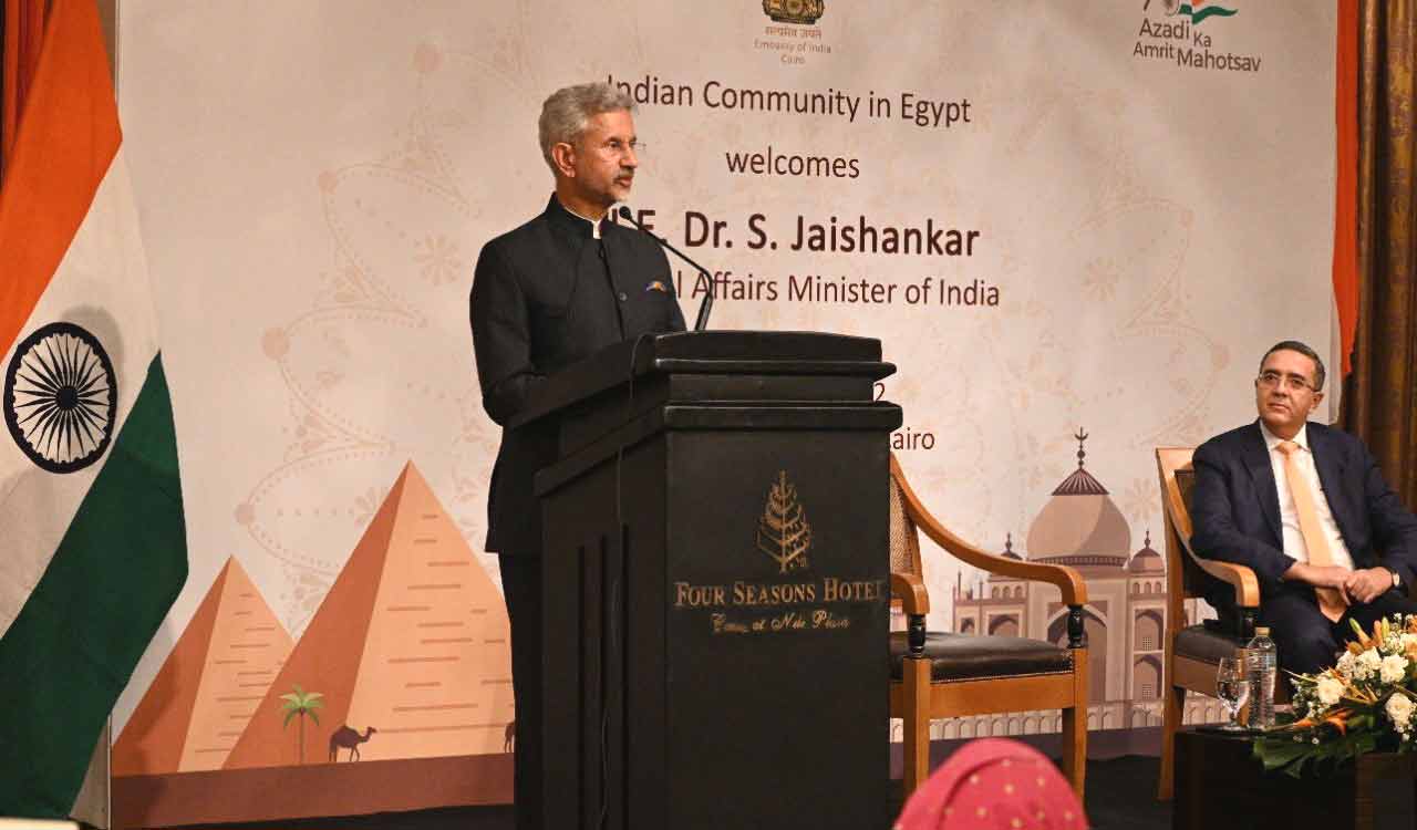 Jaishankar thanks diaspora for shaping India’s image in Egypt