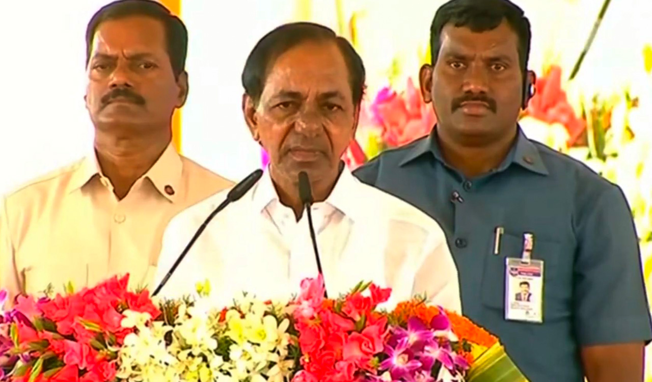 Telangana surging ahead with development based on Gandhian principles: CM KCR
