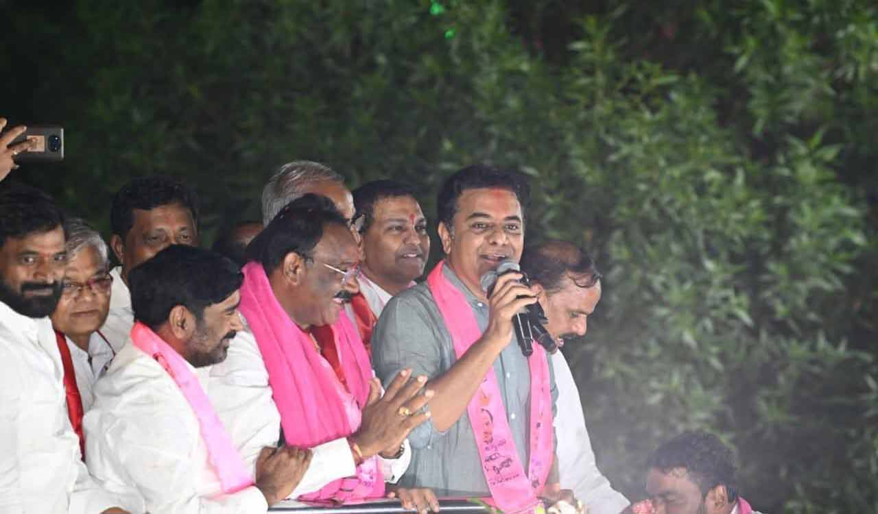 Munugode will be developed in 14 months in all fronts, if TRS candidate wins: KTR