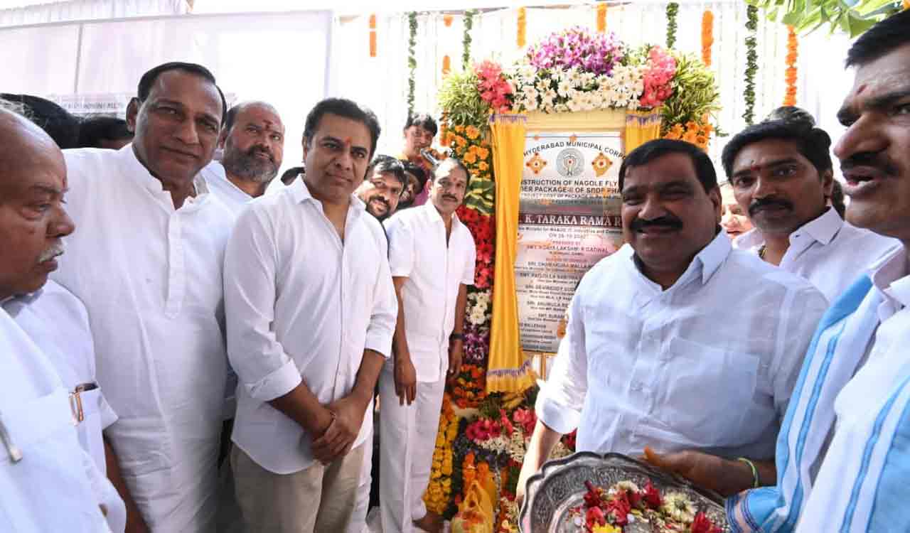 KTR inaugurates Nagole flyover