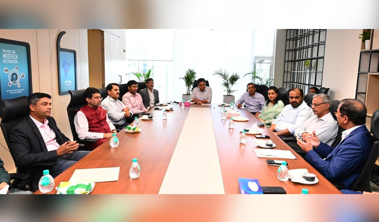 KTR chairs meeting with WEF and industry leaders