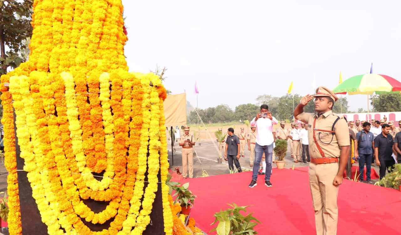 Sacrifices of police martyrs unforgettable: Kothagudem SP