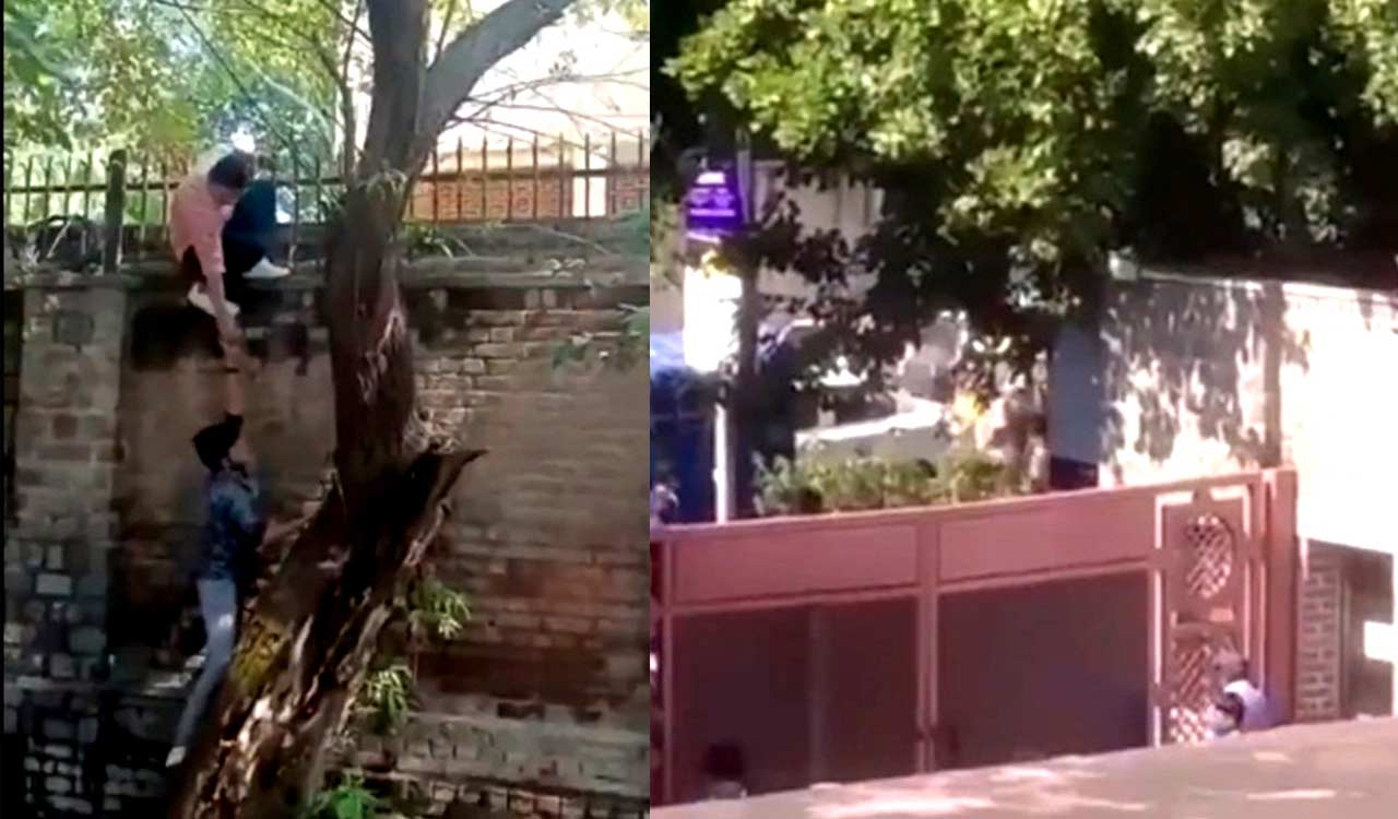 Miranda College viral video: Delhi Police lodges FIR against men seen climbing boundary walls