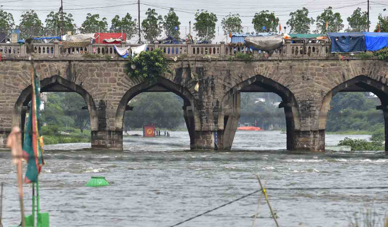 Musi receives abundant inflows from Osman Sagar, Himayathsagar