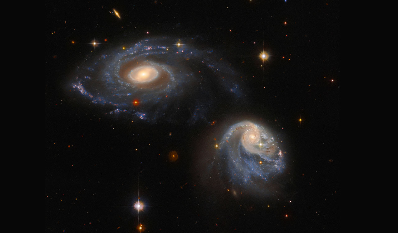 NASA’s Hubble captures spectacular pair of interacting galaxies