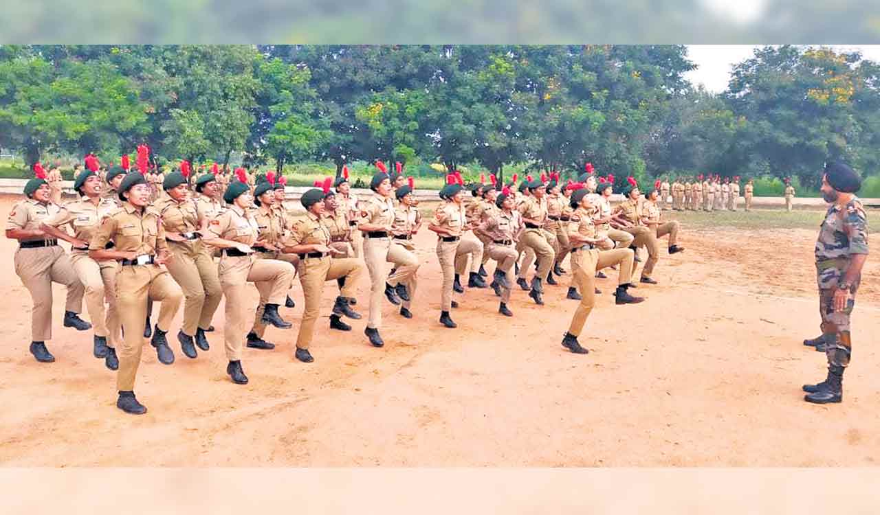 NCC camp for Hyderabad girl cadets concludes in Siddipet