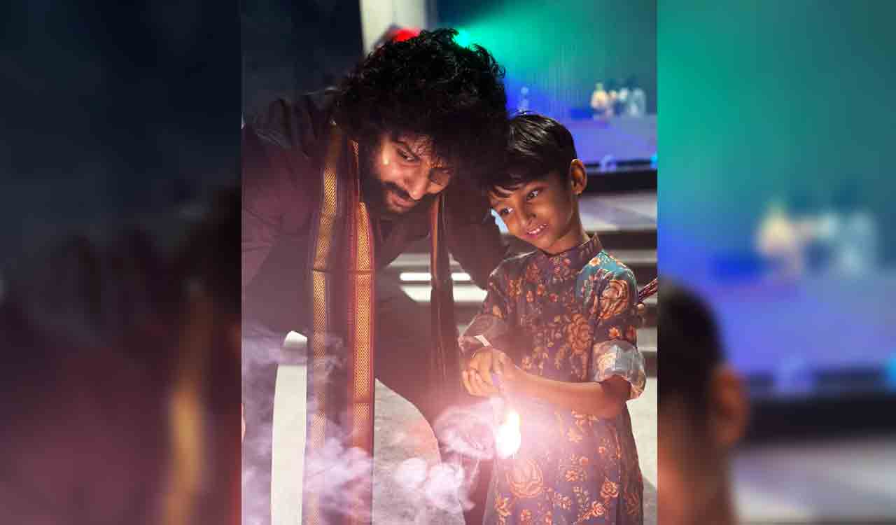 Nani gives a glimpse of Diwali celebrations with son Arjun